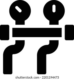 medir la ilustración del vector de tubería en un fondo transparente.Símbolos de calidad premium.Icono del vector glifos para el diseño de conceptos y gráficos.