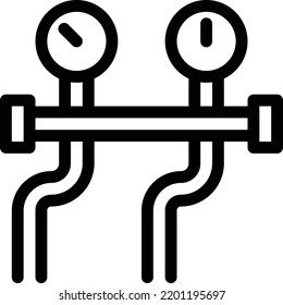 medir la ilustración del vector en un fondo transparente.Símbolos de calidad premium.Vector de línea delgada      para el diseño gráfico y de concepto.