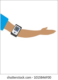 Measure pressure with a tonometer