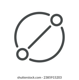 Measure related icon outline and linear vector.