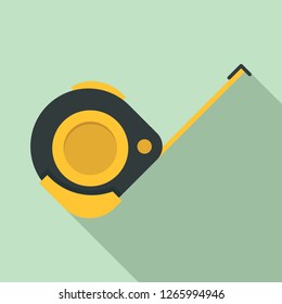 Measure ruler icon. Flat illustration of measure ruler vector icon for web design