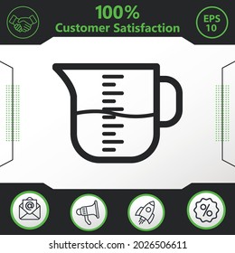 Measure, scale vector icon graphic elements for your work - Modern design