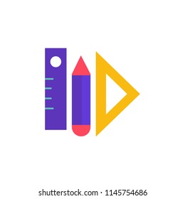 Measure School And Education Logo Icon Design