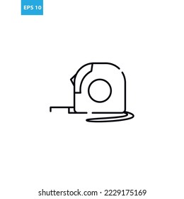 Measure tap outline icon Vector illustration