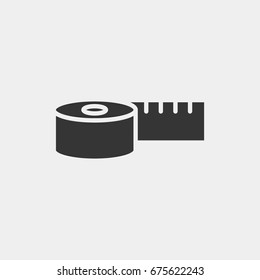Measure tape icon illustration isolated vector sign symbol