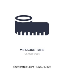 measure tape icon on white background. Simple element illustration from Health and medical concept. measure tape sign icon symbol design.