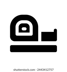 measure tape icon. vector glyph icon for your website, mobile, presentation, and logo design.