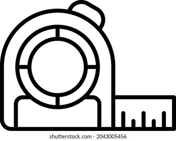 Measure Tape icon vector image. Can also be used for web apps, mobile apps and print media.