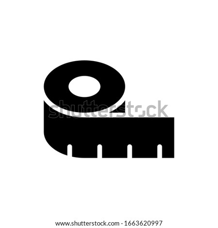 Measure tape icon vector trendy