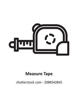 Measure Tape. simple icon design, best used for banner, flayer, or web application. Editable stroke with EPS 10 file format