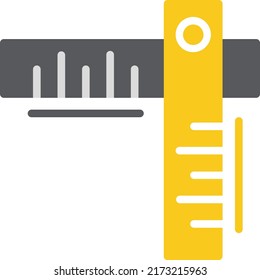 Measure Tape Vector Flat Icon Design