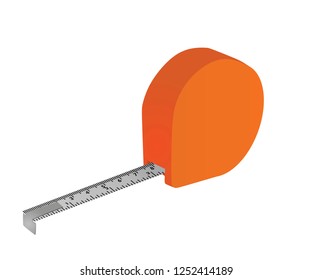 Measure tape. vector illustration