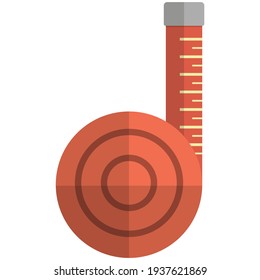 Measure tape vector. Ruler icon. Tailor meter for length or width measurement isolated on white background