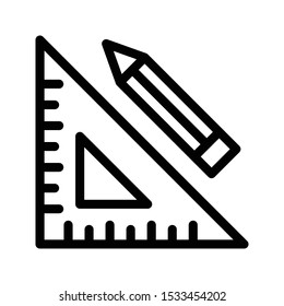 measure thin line vector icon