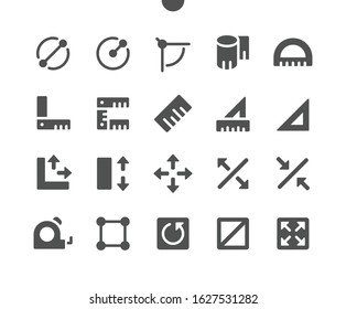 Measure UI Pixel Perfect Well-crafted Vector Solid Icons 48x48 Ready for 24x24 Grid for Web Graphics and Apps. Simple Minimal Pictogram