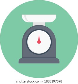measure vector colour flat icon