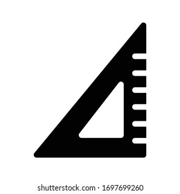 icono plano de glifo vectorial de medida 