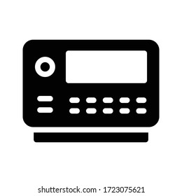 measure vector glyph flat  icon 