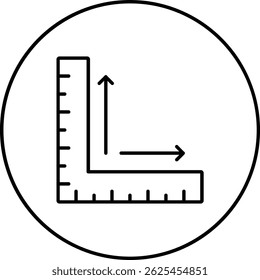 Measure vector icon. Can be used for printing, mobile and web applications.