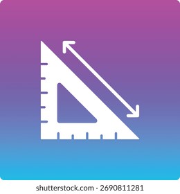Icono de Vector de medida. Se puede utilizar para aplicaciones de impresión, móviles y de Web.