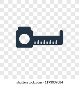 Measure vector icon isolated on transparent background, Measure transparency logo concept