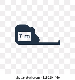 Measure vector icon isolated on transparent background, Measure transparency concept can be used web and mobile