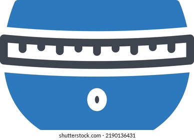 medir la ilustración vectorial en un fondo transparente. Símbolos de calidad superior. Iconos vectoriales de glifos para diseño de conceptos y gráficos. 
