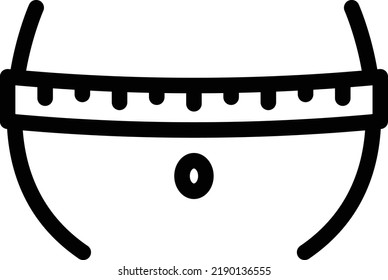 measure Vector illustration on a transparent background. Premium quality symmbols. Thin line vector icons for concept and graphic design.