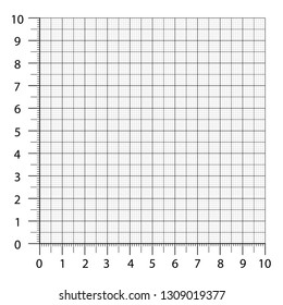 measured grid graph plotting grid corner stock vector royalty free 1309019377