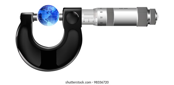 Measurement by a micrometer of web space of social networks the Internet