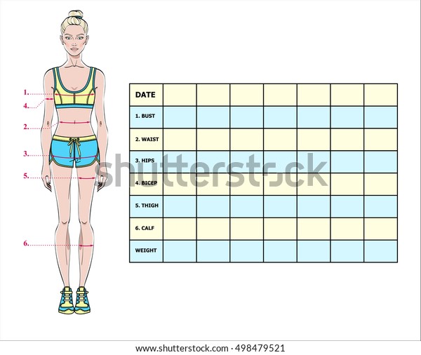 Free Body Measurement Chart For Weight Loss