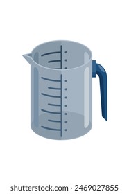 Measurement cup. Simple flat illustration.