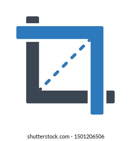 measurement glyph colour vector icon