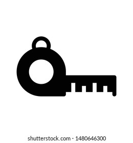 measurement glyph flat vector icon