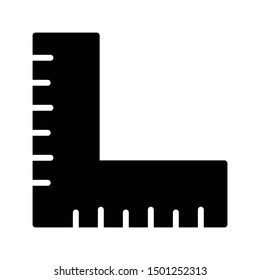 measurement glyph flat vector icon