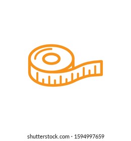 Measurement icon. Line design template 