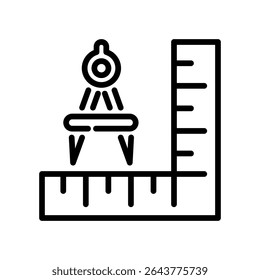 Measurement Icon Line Vector Illustration