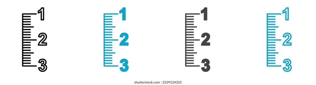 ícone de medida Conjunto de logotipos para web