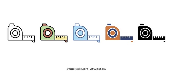 Measurement icon with multiple style