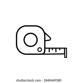 Measurement icon on white background