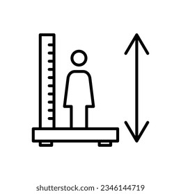
Measurement icon signs set on white background
