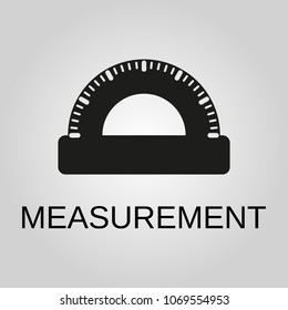 Measurement icon. Measurement symbol. Flat design. Stock - Vector illustration