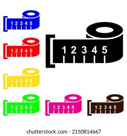 Measurement icon in trendy colorful style design. Vector illustration isolated on white background