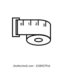 measurement icon trendy flat design
