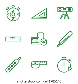 Measurement icons set. 