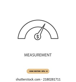 measurement icons  symbol vector elements for infographic web