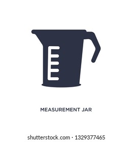 measurement jar icon. Simple element illustration from bistro and restaurant concept. measurement jar editable symbol design on white background. Can be use for web and mobile.