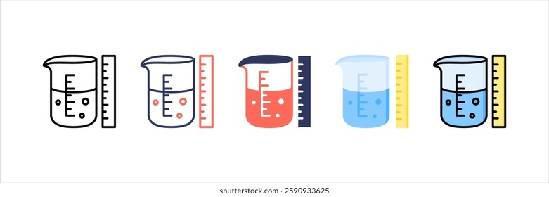 Measurement Multi Style Icon Set