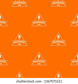 Measurement pattern vector orange for any web design best