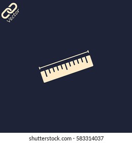 Measurement ruler icon
